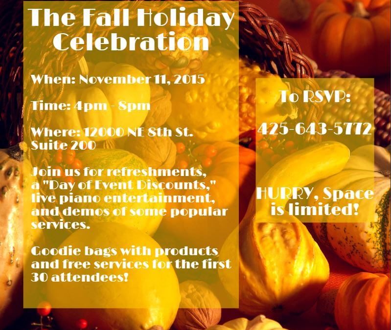 You’re Invited to Our Fall Holiday Celebration!