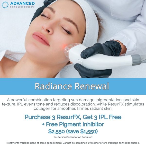 Purchase 3 ResurFX, Get 3 IPL Free + Free Pigment Inhibitor