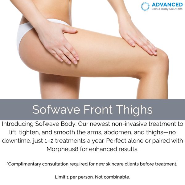 Sofwave Front Thighs  $3,375 — Save $1,125